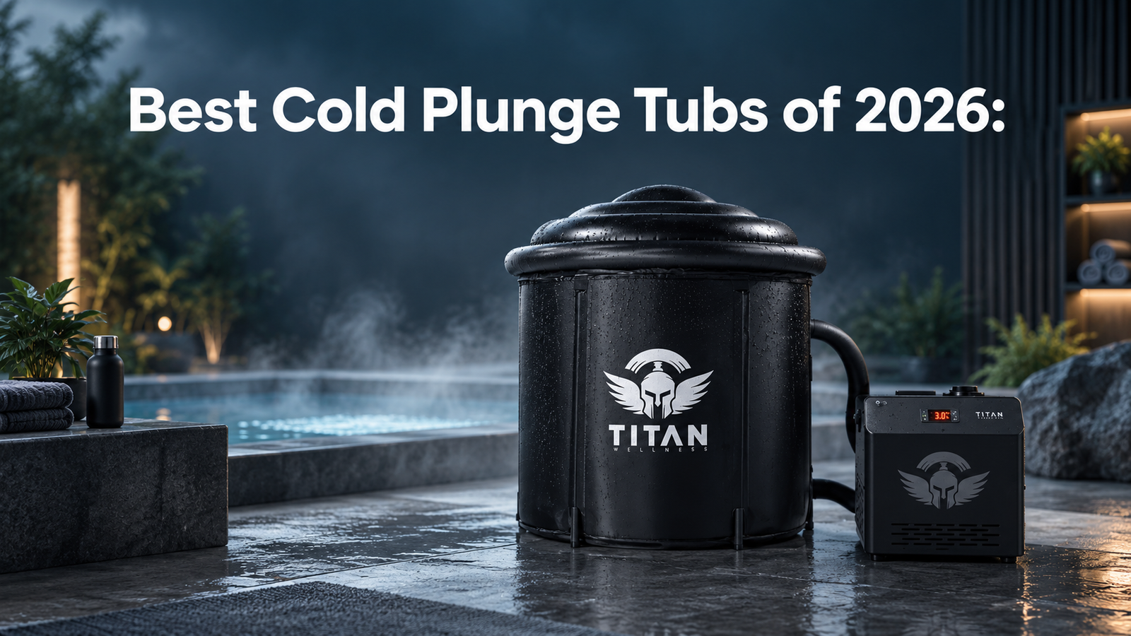 Best cold plunge tubs of 2026 featuring a Titan Wellness cold plunge tub and chiller